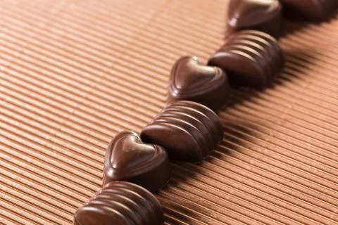 Chocolate candy close-up Foto stock