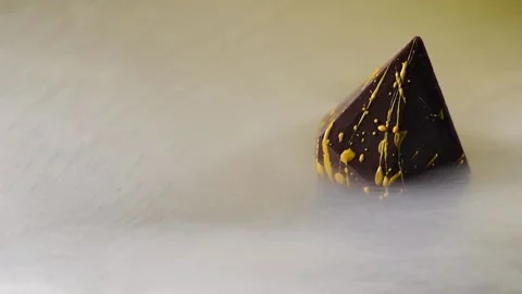 Chocolate candy in a cloud. Stock Footage 132043991