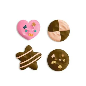 Chocolate candy cute decoration Stock Illustration