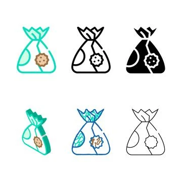 Chocolate candy forms allergy color icon vector Stock Illustration