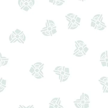 Chocolate candy gift box in heart shape glyph vector seamless pattern Stock-Illustration