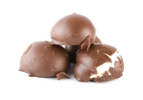 Chocolate candy isolated Stock Photos