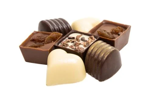 Chocolate candy isolated Stock Photos