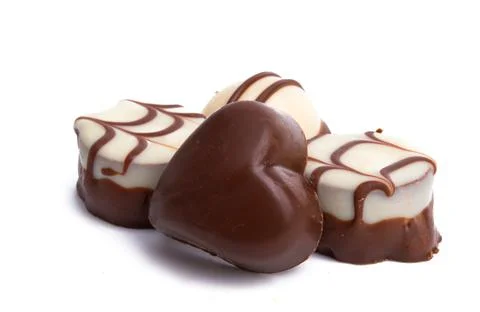 Chocolate candy isolated Stock Photos