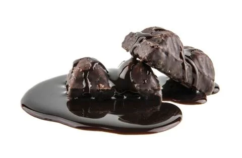 Chocolate candy isolated on white background Stock-Fotos