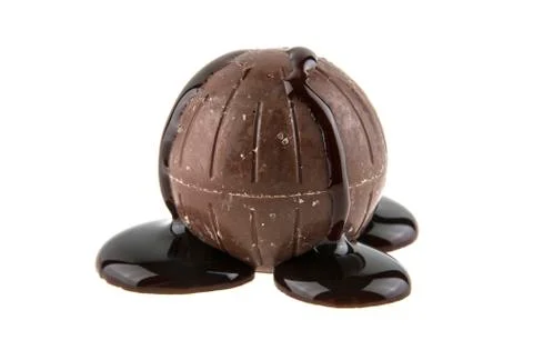 Chocolate candy isolated on white background Stock Photos