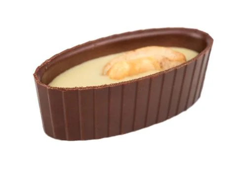 Chocolate candy with nuts Stock Photos