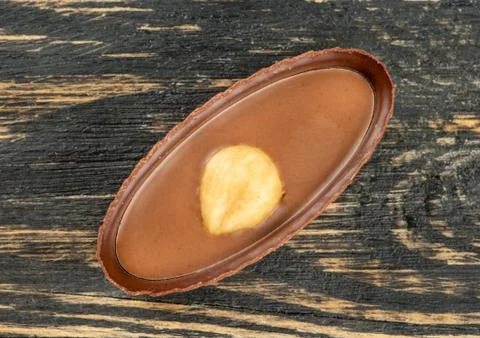 Chocolate candy with nuts Stock Photos