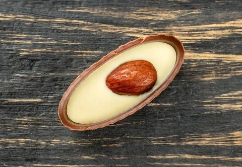 Chocolate candy with nuts Stock Photos