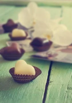 Chocolate candy Foto stock