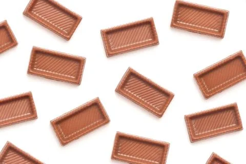 Chocolate candy pieces Stock Photos