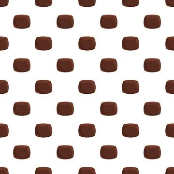 Chocolate candy seamless pattern representing sweet dessert Stock Illustration