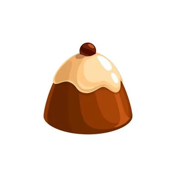 Chocolate candy, sweet dessert, vector patisserie 스톡 일러스트