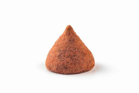 Chocolate candy on a white background. candy truffle macro. isolate Foto stock