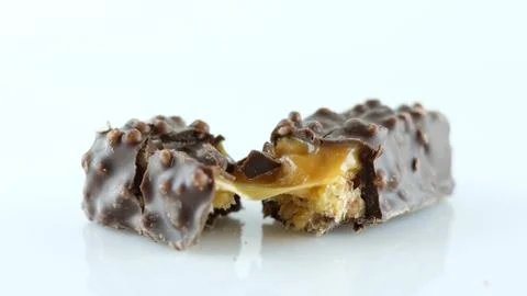 Chocolate candy on a white background Stock Photos