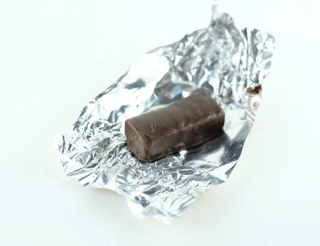 Chocolate candy on a white background Stock Photos