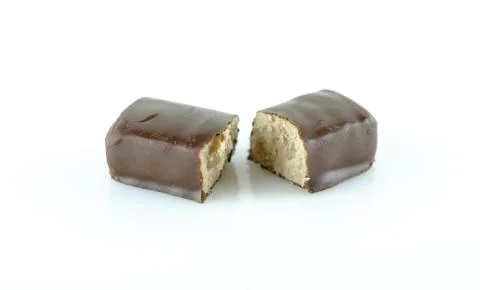 Chocolate candy on a white background Stock Photos