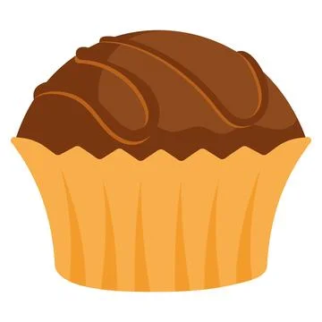 Chocolate candy in wrapper. Vector Illustrazione stock