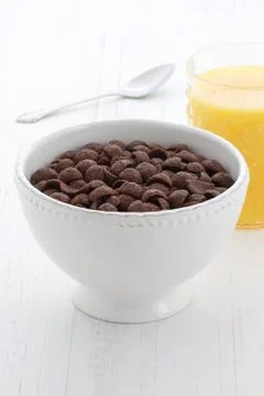 Chocolate cereal Stock Photos