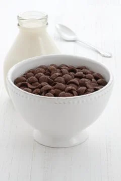 Chocolate cereal Stock Photos