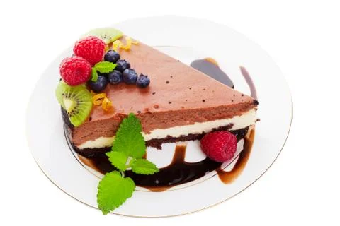 Chocolate cheese cake Foto stock