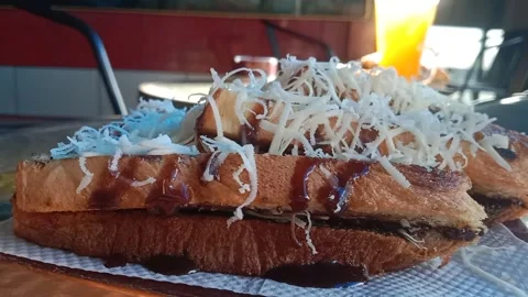 Chocolate cheese toast Stock Footage 277526418