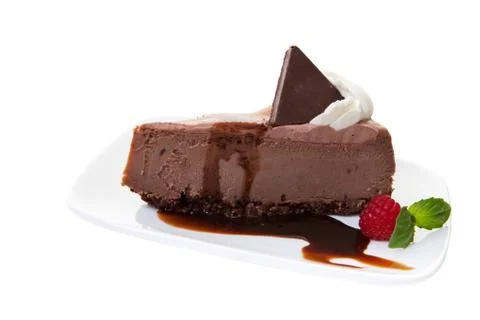 Chocolate cheesecake 写真素材