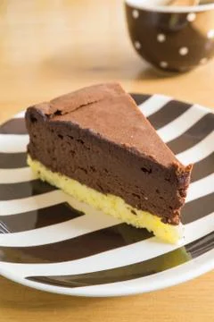 Chocolate cheesecake Stock Photos