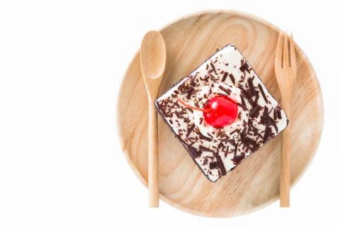 Chocolate cherry cake Foto stock