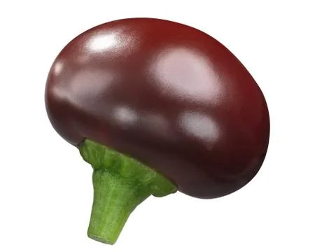 Chocolate cherry pepper, paths Stock Photos
