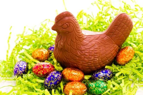 Chocolate chicken Stock Photos