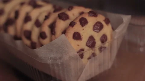 Chocolate chip cookie isolated in packaging 스톡 동영상 57359446