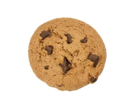 Chocolate chip cookie isolated Stock Photos