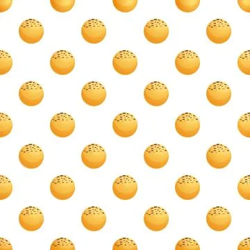 Chocolate chip cookie pattern creating a sweet food background Stock Illustration