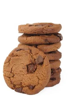 Chocolate chip cookie Foto stock