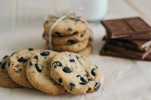 Chocolate chip cookie Stock Photos