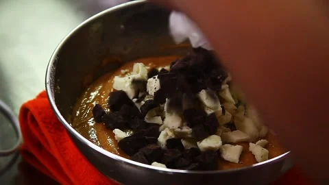 Chocolate Chip Cookies Being Prepared For Baking Stock Footage 332405511