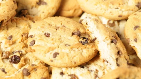 Chocolate Chip Cookies Stock Footage 90688118