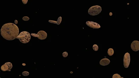 Chocolate chip cookies loop animation Stock Footage 171104325