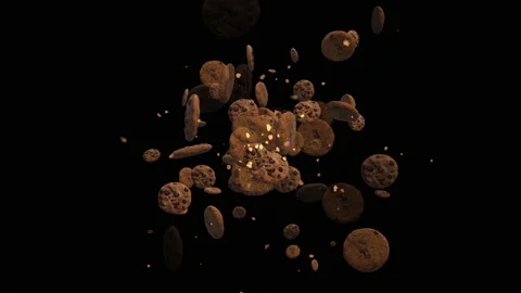 Chocolate chip cookies loop animation Stock Footage 171105268