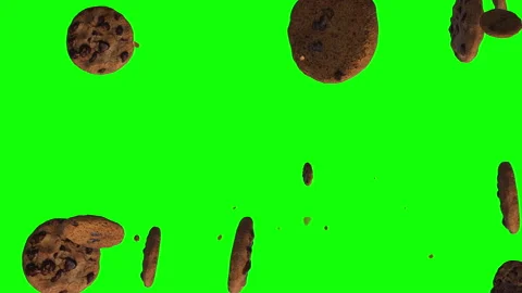 Chocolate chip cookies loop animation Stock Footage 171106066