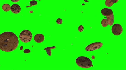 Chocolate chip cookies loop animation Stock Footage 171106154