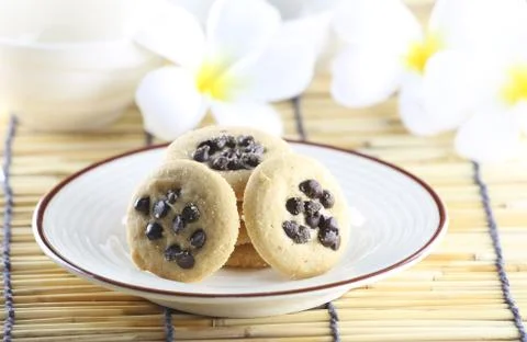 Chocolate chip cookies. Foto stock