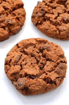 Chocolate chip cookies Stock Photos