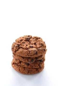 Chocolate chip cookies Stock Photos