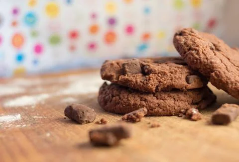 Chocolate Chip cookies Stock Photos