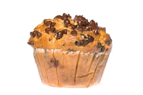 Chocolate chip muffin Stock Photos