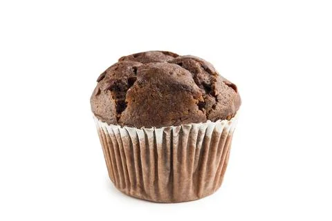 Chocolate chip muffin Stock Photos