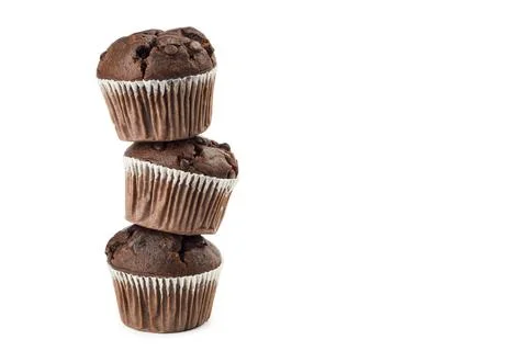 Chocolate chip muffin Stock Photos