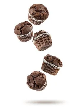 Chocolate chip muffin Stock Photos